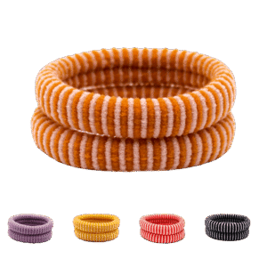 Colours Vertical Stripe Seamless  Hair Ties