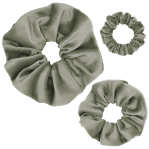 Light Green Velvet Scrunchies