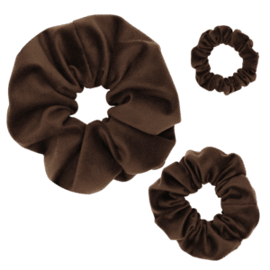 Brown Velvet Scrunchies