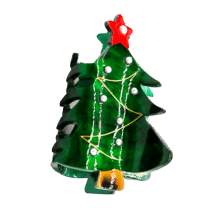 Christmas Tree Hair Claw