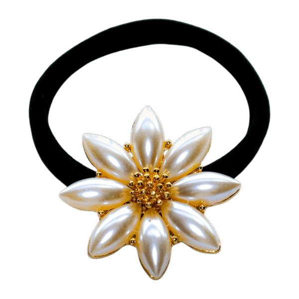 Floral Pearl Hair Tie