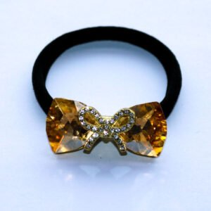 Gem Bow Decor Hair Tie